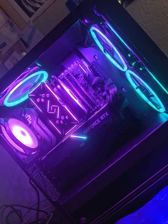 Purple and Teal RGB
