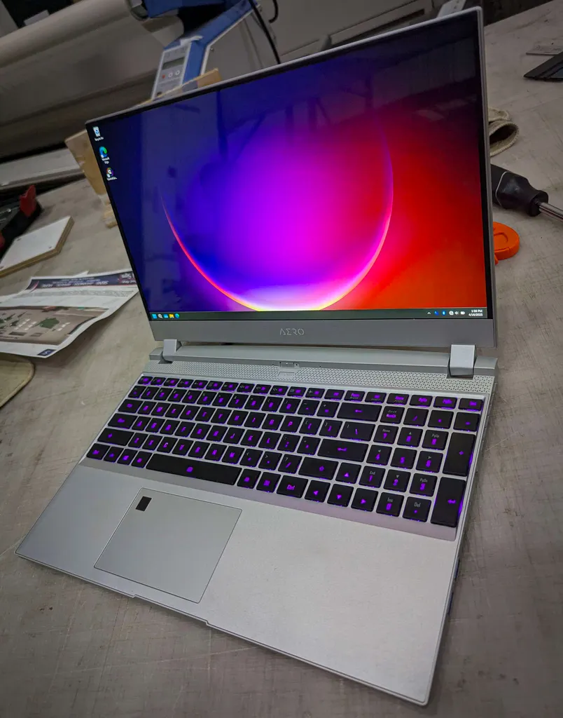 Custom vinyl wrapped laptop